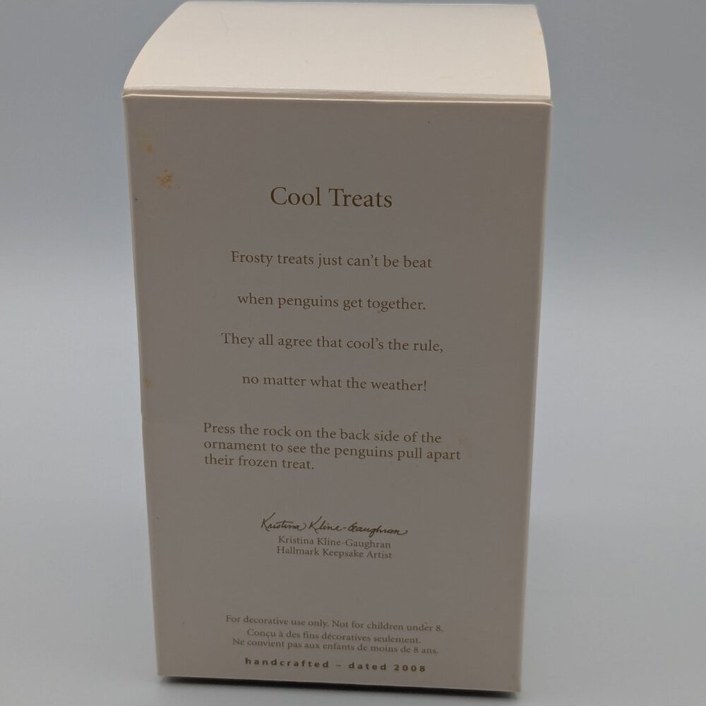 Hallmark Keepsake Cool Treats 2008 Christmas Ornament, Penguins - Picture 11 of 13